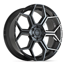 Charger l'image dans la galerie, 4PS26-24100-6D55-24BBT - 4Play 4PS26 24X10 6X139.7 / 6X135 ET24mm Gloss Black with Brushed Face &amp; Tinted Clear - 4Play Wheels Canada