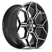 Charger l'image dans la galerie, 4PS26-24100-6D55-24BBT - 4Play 4PS26 24X10 6X139.7 / 6X135 ET24mm Gloss Black with Brushed Face &amp; Tinted Clear - 4Play Wheels Canada