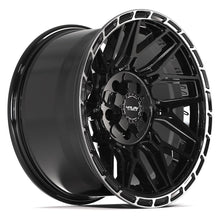Load image into Gallery viewer, 4PS28-17090-5D55-6BBT - 4Play 4PS28 17X9 5X127 / 5X139.7 ET-6mm Gloss Black with Brushed Face &amp; Tinted Clear - 4Play Wheels Canada