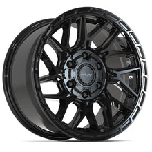Charger l'image dans la galerie, 4PS28-17090-6D55-18BBT - 4Play 4PS28 17X9 6X139.7 / 6X135 ET18mm Gloss Black with Brushed Face &amp; Tinted Clear - 4Play Wheels Canada