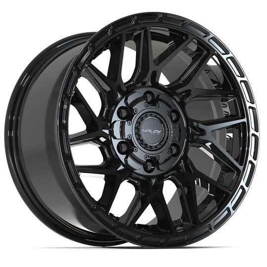 4PS28-17090-6D55-18BBT - 4Play 4PS28 17X9 6X139.7 / 6X135 ET18mm Gloss Black with Brushed Face & Tinted Clear - 4Play Wheels Canada