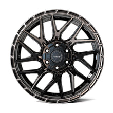Load image into Gallery viewer, 4PS28-18080-CUVA-38BBT - 4Play 4PS28 18X8 5X108 / 5X110 ET38mm Gloss Black with Brushed Face &amp; Tinted Clear - 4Play Wheels Canada
