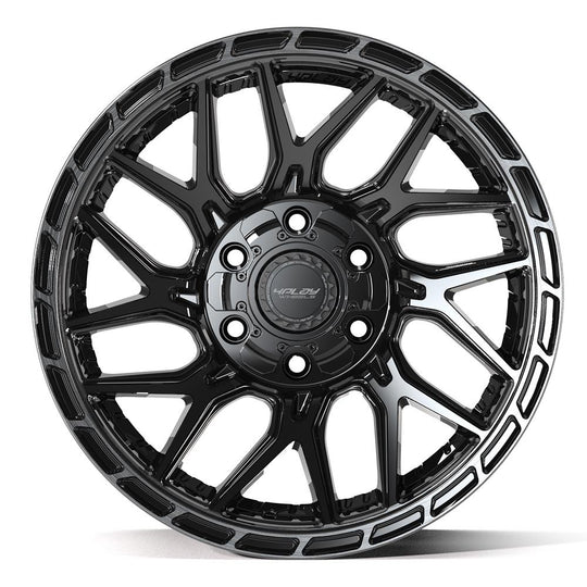 4PS28-18090-6D55-18BBT - 4Play 4PS28 18X9 6X139.7 / 6X135 ET18mm Gloss Black with Brushed Face & Tinted Clear - 4Play Wheels Canada