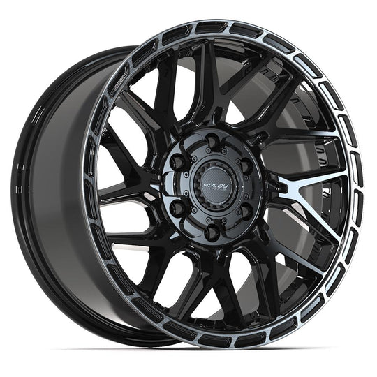 4PS28-18090-6D55-18BBT - 4Play 4PS28 18X9 6X139.7 / 6X135 ET18mm Gloss Black with Brushed Face & Tinted Clear - 4Play Wheels Canada
