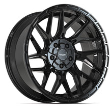 Charger l'image dans la galerie, 4PS28-20090-5D55-6BBT - 4Play 4PS28 20X9 5X127 / 5X139.7 ET-6mm Gloss Black with Brushed Face &amp; Tinted Clear - 4Play Wheels Canada