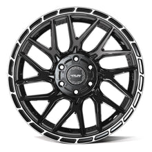 Load image into Gallery viewer, 4PS28-20090-6D55-6BBT - 4Play 4PS28 20X9 6X139.7 / 6X135 ET-6mm Gloss Black with Brushed Face &amp; Tinted Clear - 4Play Wheels Canada