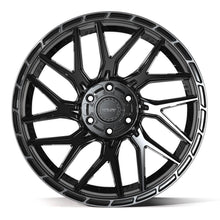 Charger l'image dans la galerie, 4PS28-22100-6D55-0BBT - 4Play 4PS28 22X10 6X139.7 / 6X135 ET0mm Gloss Black with Brushed Face &amp; Tinted Clear - 4Play Wheels Canada