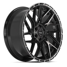 Charger l'image dans la galerie, 4PS28-22100-6D55-0BBT - 4Play 4PS28 22X10 6X139.7 / 6X135 ET0mm Gloss Black with Brushed Face &amp; Tinted Clear - 4Play Wheels Canada
