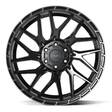Charger l'image dans la galerie, 4PS28-22100-6D55-24BBT - 4Play 4PS28 22X10 6X139.7 / 6X135 ET24mm Gloss Black with Brushed Face &amp; Tinted Clear - 4Play Wheels Canada