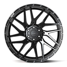 Charger l'image dans la galerie, 4PS28-24100-6D55-24BBT - 4Play 4PS28 24X10 6X139.7 / 6X135 ET24mm Gloss Black with Brushed Face &amp; Tinted Clear - 4Play Wheels Canada