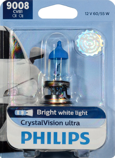 9008CVB1 Philips CrystalVision ultra Headlight 9008 - CrystalVision Ultra - Single Blister Pack Philips Bulbs