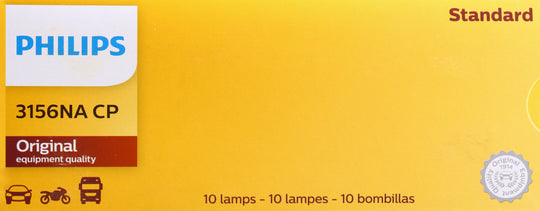 3156NACP Philips Standard Miniature 3156NA - Standard - Multiple Commercial 10-Pack Philips Bulbs