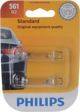 Load image into Gallery viewer, 561B2 Philips Standard Miniature 561 - Standard - Twin Blister Pack Philips Bulbs