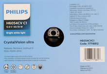 Load image into Gallery viewer, H6054CVC1 Philips CrystalVision ultra Sealed Beam H6054 - CrystalVision Ultra - Single Commercial Pack Philips Bulbs