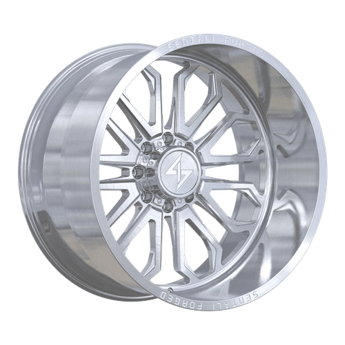 SF324128144BRM - Sentali Forged SF-3 24X12 8X165.1 ET -44MM Brushed Milled - Sentali Forged Wheels Canada