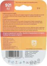 Load image into Gallery viewer, 921B2 Philips Standard Miniature 921 - Standard - Twin Blister Pack Philips Bulbs