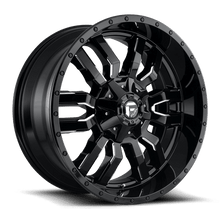 Load image into Gallery viewer, D59520909857 - Fuel Off-Road D595 Sledge 20X9 6X135 / 6X139.7 ET 20mm Gloss Black Milled - Fuel Off-Road Wheels Canada