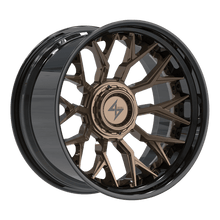 Charger l'image dans la galerie, SBFX24221082243 - Sentali Barrel Forged BFX2 22X10 8X180 / 8X165.1 -24mm Gloss Black Lip / Bronze Centre - Sentali Barrel Forged Wheels Canada