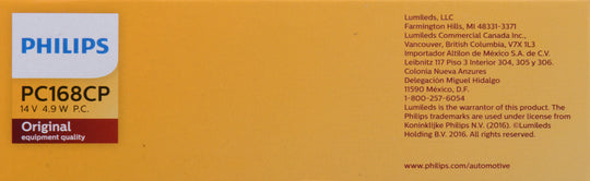 PC168CP Philips Standard Miniature PC168 - Standard - Multiple Commercial 10-Pack Philips Bulbs