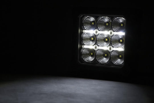 70905DRL Chrome Series LED Light Pair - 4 Inch - Square - White DRL Rough Country Canada