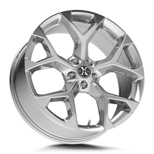 X0529051515C - Xcess X05 5 Flake 22X9 5X115 15mm Chrome - Xcess Wheels Canada