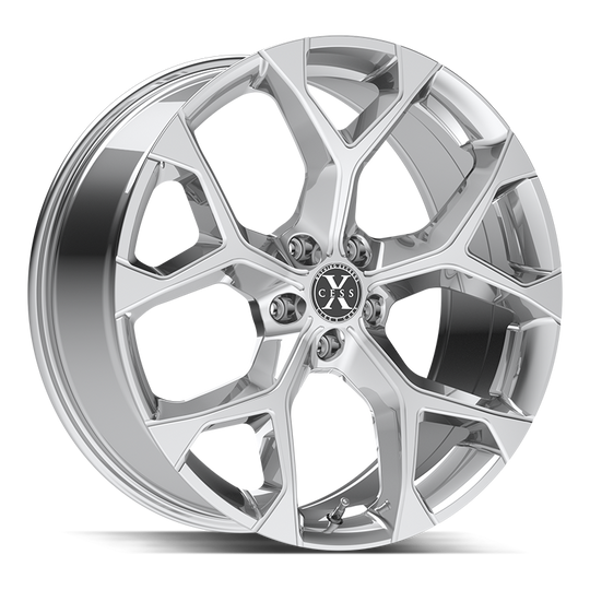 X0529052715C - Xcess X05 5 Flake 22X9 5X127 15mm Chrome - Xcess Wheels Canada