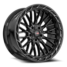 Load image into Gallery viewer, 5022094418BDCTR - Vortek VRP-502 20X9 5X150 / 5X139.7 18mm Gloss Black Center &amp; Diamond Cut Ring With Dark Tint - Vortek Wheels Canada
