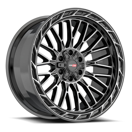 502221057-18BDCDT-B - Vortek VRP-502 22X10 6X135 / 6X139.7 -18mm Black - Vortek Wheels Canada