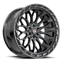 Load image into Gallery viewer, 503201057-18BDCTR - Vortek VRP-503 20X10 6X139.7 / 6X135 -18mm Gloss Black Center &amp; Diamond Cut Ring With Dark Tint - Vortek Wheels Canada