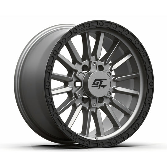 GT10918982123 - GT Offroad Chamber 18X9 8X165.1 / 8X180 12mm Matte Gunmetal Centre / Black Lip - GT Offroad Wheels Canada