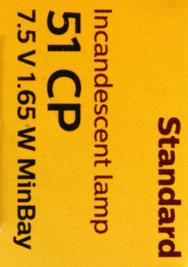 51CP Philips Standard Miniature 51 - Standard - Multiple Commercial 10-Pack Philips Bulbs
