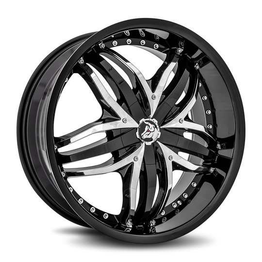 ANG-208BLNK2073B - Diablo Angel 20X8.5 Blank 20mm Gloss Black - Diablo Wheels Canada