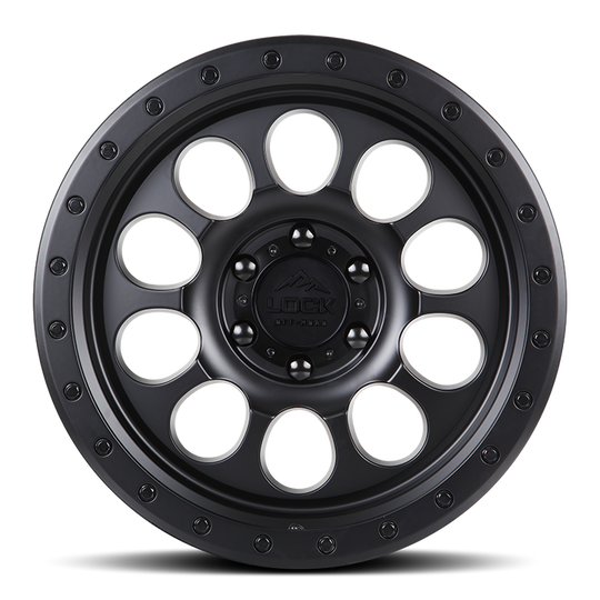 50CAL-7969MB - Lock Offroad 50CAL 17X9 6X139.7 ET 0mm Matte Black - Lock Offroad Wheels Canada