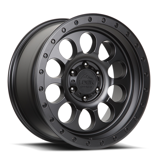 50CAL-7969MB - Lock Offroad 50CAL 17X9 6X139.7 ET 0mm Matte Black - Lock Offroad Wheels Canada