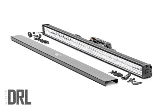 70950D Chrome Series LED Light - 50 Inch - Dual Row - White DRL Rough Country Canada