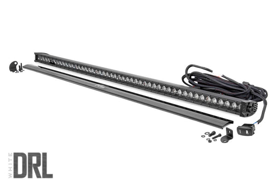 70750BLDRL Black Series LED Light Bar - Cool White DRL - 50 Inch - Single Row Rough Country Canada