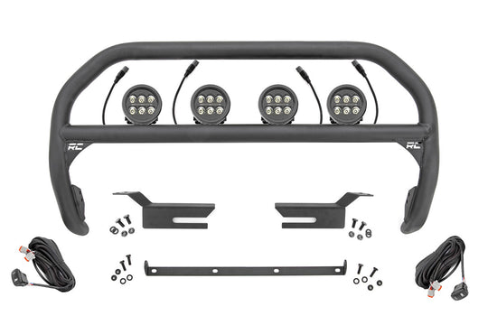 51039 Nudge Bar - 3.5 Inch Round Led (x4) - Ford Bronco 4WD (2021-2023) Rough Country Canada
