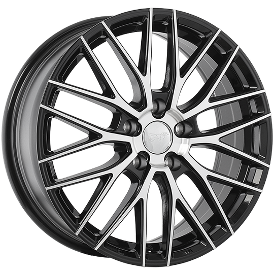 DW8317001A - DAI Wheels Rennsport 17X7.0 5x114.3 45mm Gloss Black - Machined Face - DAI Wheels Wheels Canada