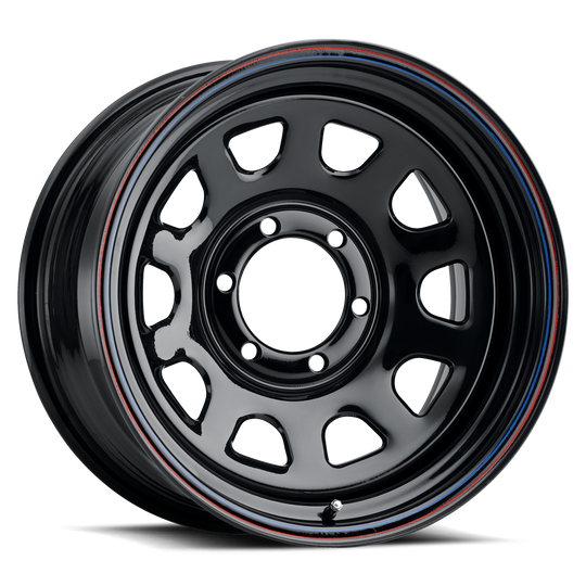 5150034 - AWC 51-Daytona 15X10 5X120.7 -38mm Black - AWC Wheels Canada