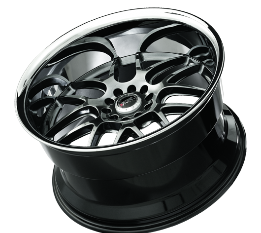 52600142N - XXR 526 20X10.5 5X120 35mm Chromium Black / SSC - XXR Wheels Canada