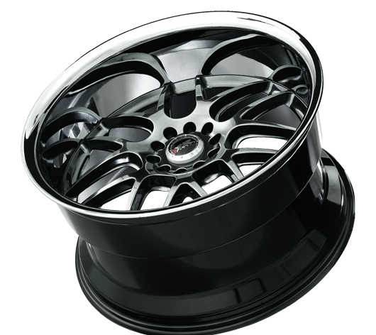 52601432N - XXR 526 20X11 5X114.3 / 5X120.65 11mm Chromium Black / Ssc - XXR Wheels Canada