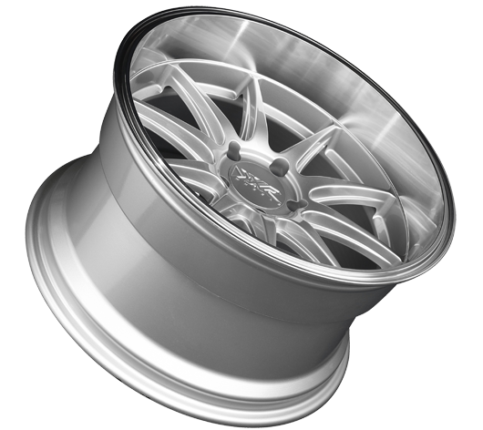 XXR 527D 20X9 5X114.3 35mm Silver / Machined Lip