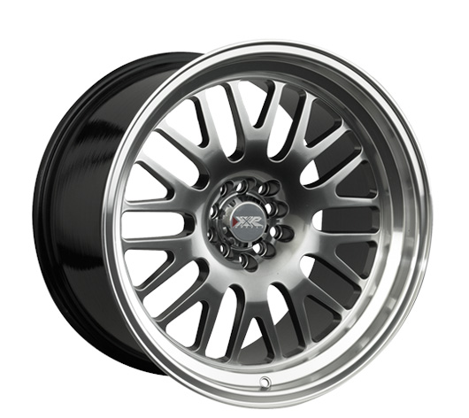 53178082N - XXR 531 17X8 4X114.3 / 4X100 25mm Chromium Black / Machined Lip - XXR Wheels Canada