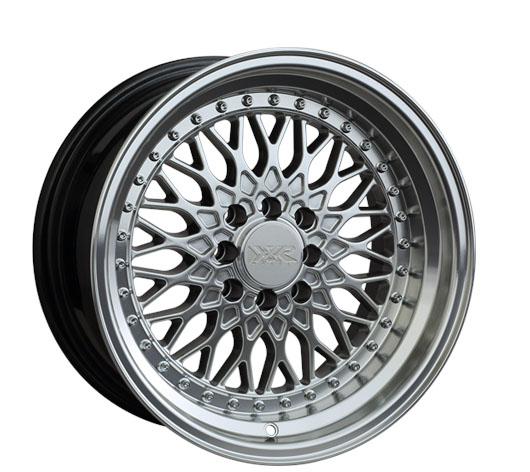 53658083 - XXR 536 15X8 4X100 20mm Hyper Silver / Machined Lip - XXR Wheels Canada