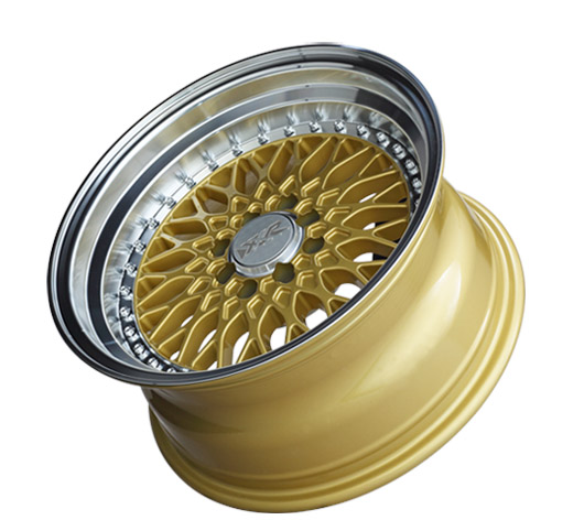 53658467 - XXR 536 15X8 4X100 / 4X114.3 0mm Hyper Gold / Machined Lip - XXR Wheels Canada