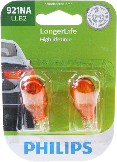 921NALLB2 Philips LongerLife Miniature 921NALL - LongerLife - Twin Blister Pack Philips Bulbs