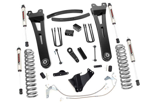53870 6 Inch Lift Kit - Diesel - Radius Arm - V2 - Ford Super Duty (08-10) Rough Country Canada