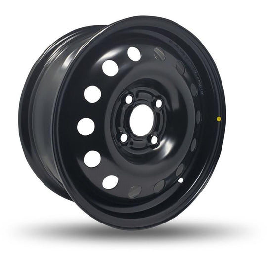 540800 - DTD Steel Wheel 15X6 4X108 ET 47mm Black - DTD Wheels Canada