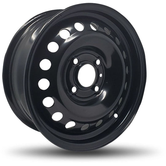 541402WT - DTD Steel Wheels 15X6 4X114.3 66.1mm Black - DTD Wheels Canada