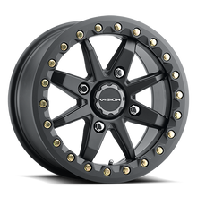 Charger l'image dans la galerie, 544BL147156SB54 - Vision 544?Bolt Beadlock? 14X7 4X156 38mm Satin Black - Vision Wheels Canada